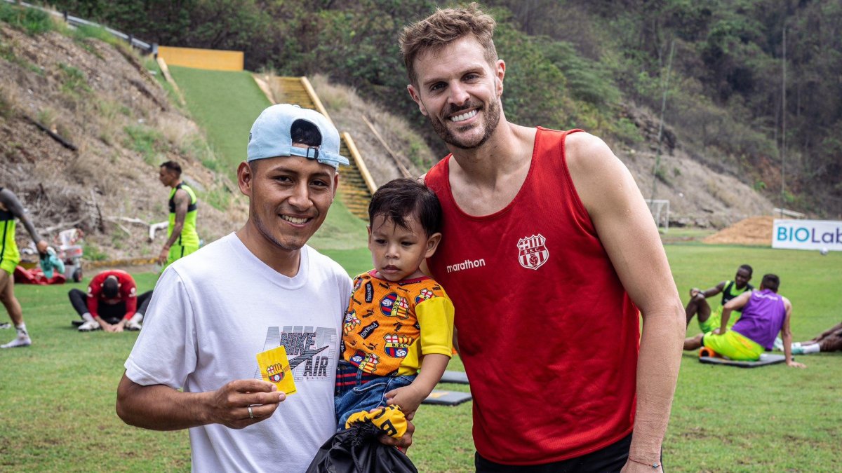 Deivy Franco junto a Javier Burrai, un día para reír.