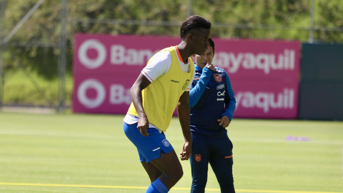 Allen Obando delantero de la selección sub 23 de Ecuador. 
