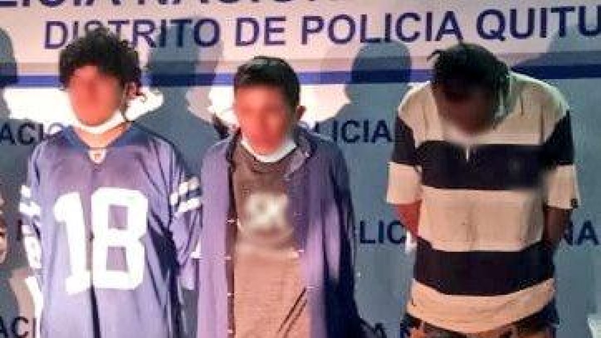 Los tres tipos fueron capturados en Chilibulo, sur de la ciudad.