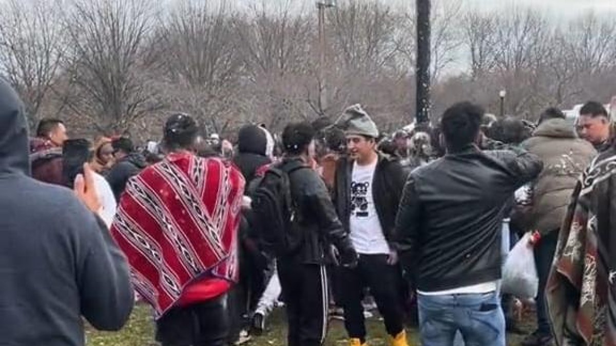 Decenas de ecuatorianos se tomaron el parque familiar Flushing de Queens