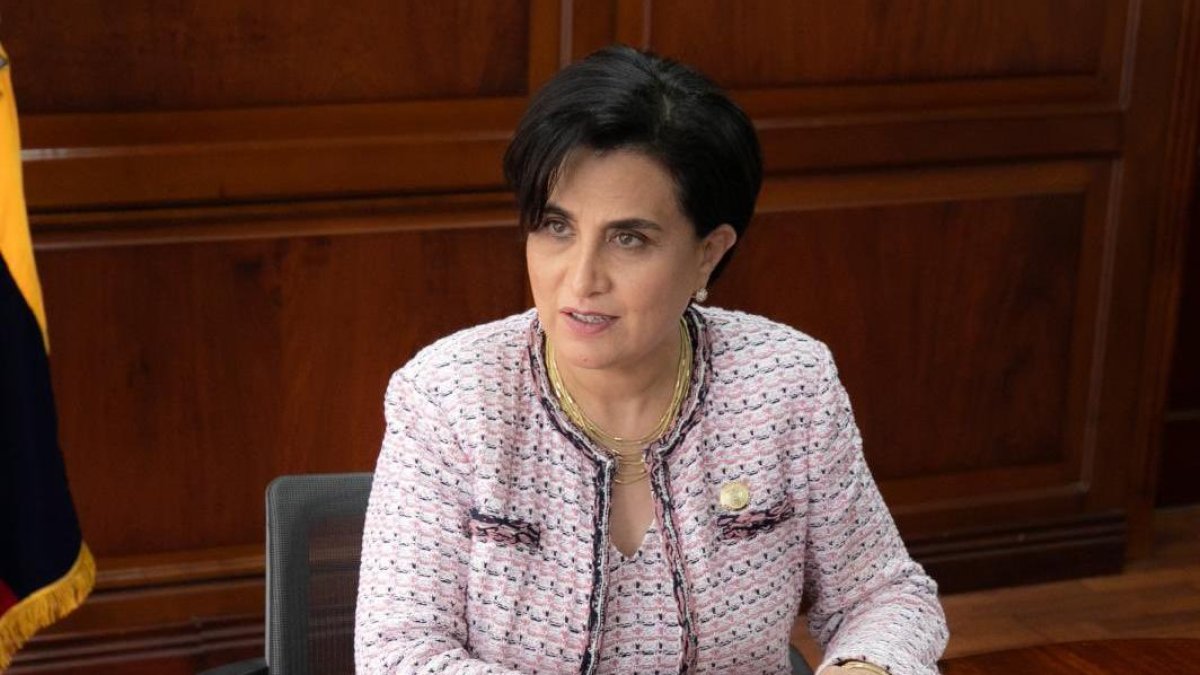Gabriela Sommerfeld es la canciller del Ecuador.