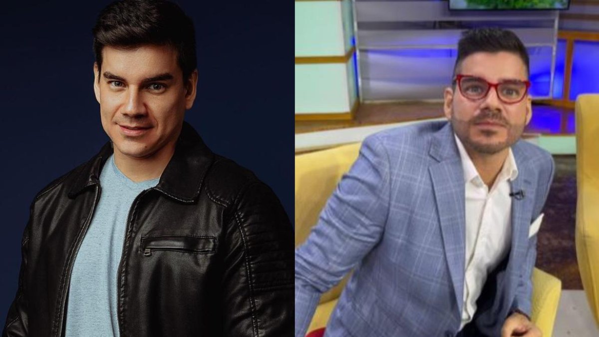 Isaac Delgado antes y después de su cambio de look.