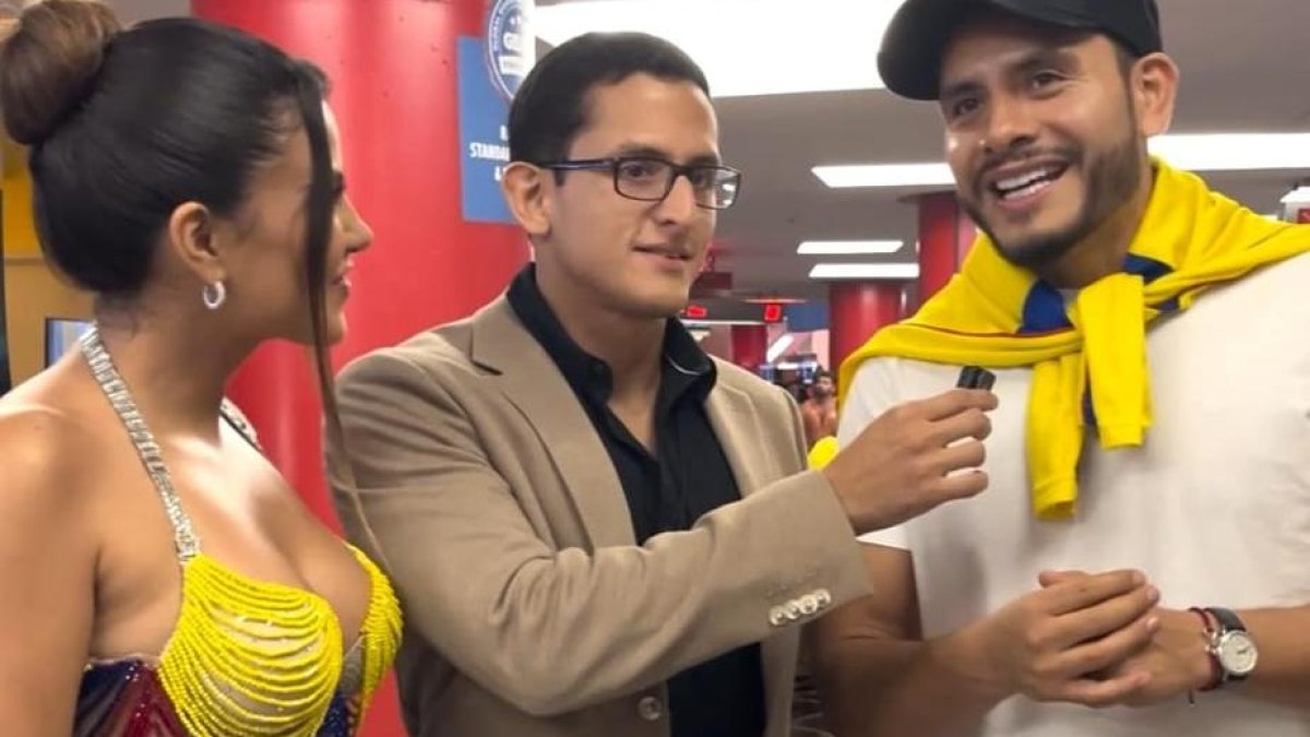 Dayanara Peralta y Jonathan Estrada conversaron con EXTRA en el Kaseya Center de Miami.