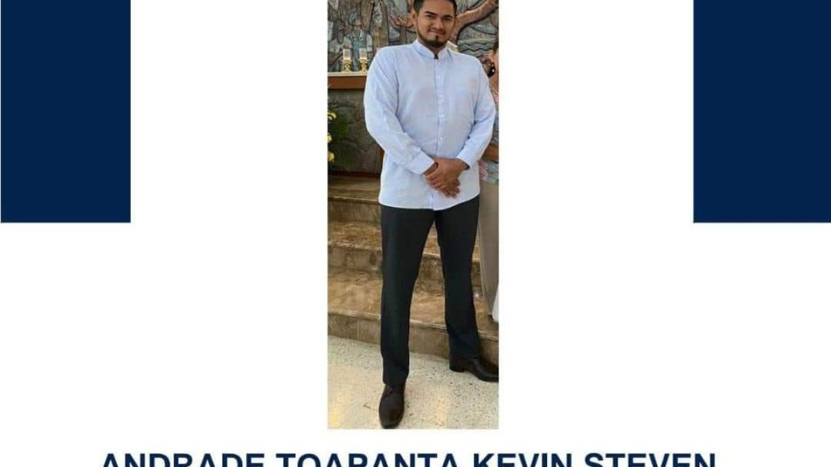 Kevin Steven Andrade Toapanta fue hallado baleado.