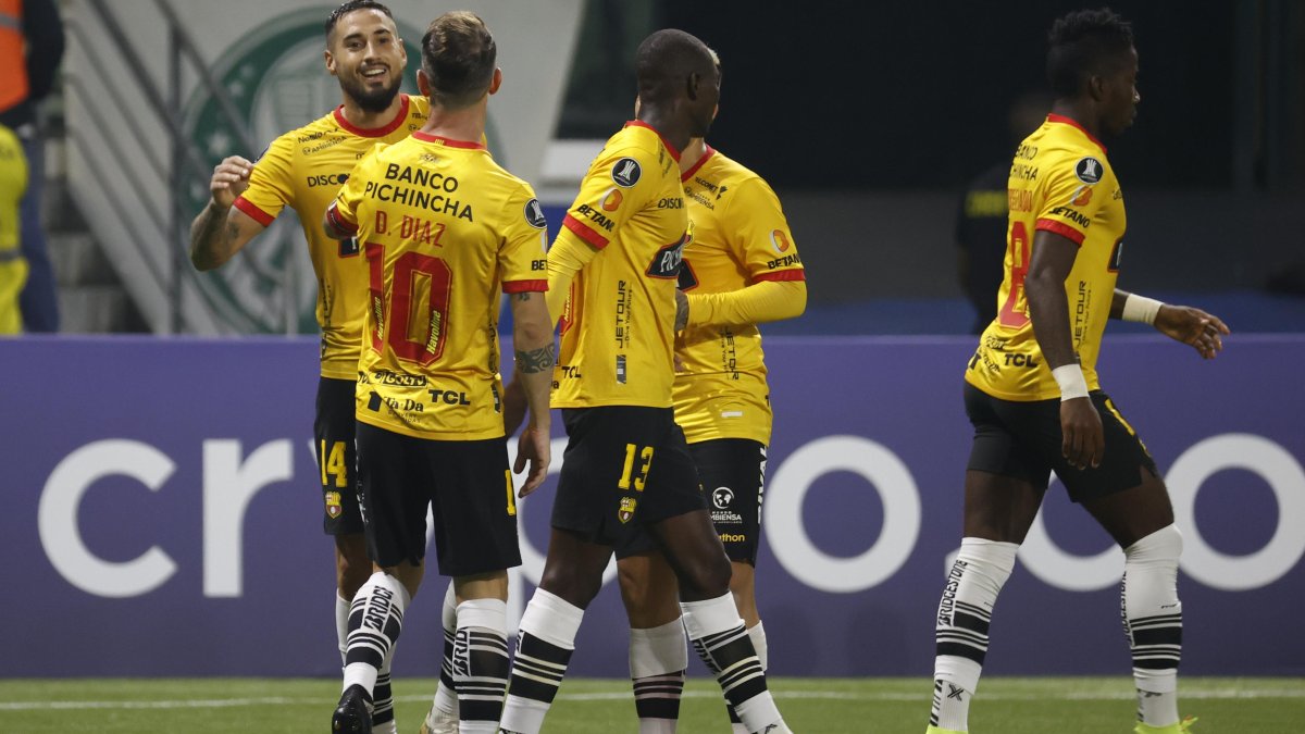 Los delanteros Francisco Fydriszewski y Damián Díaz fueron los goleadores de Barcelona en la Libertadores 2023.