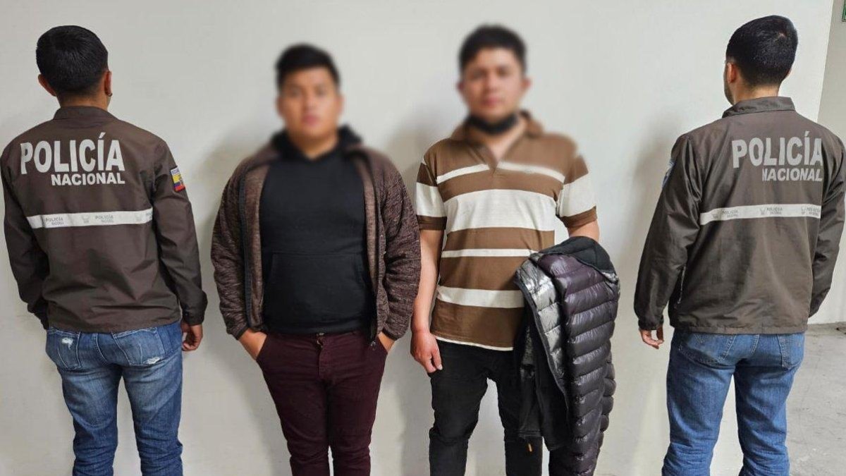 Los dos sujetos detenidos fueron llevados a una Unidad Judicial de Flagrancia.