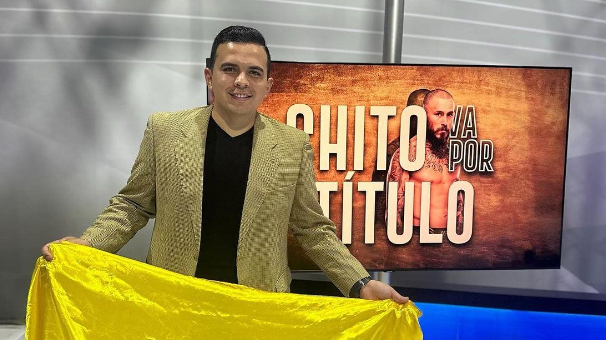 Juan Francisco Rueda se desempeña como presentador deportivo en Vito TVO.