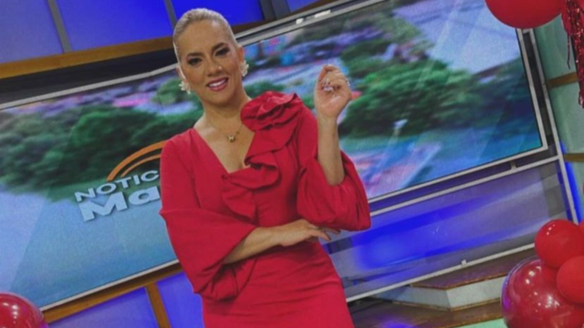 Gabriela Pazmiño, presentadora de RTS.