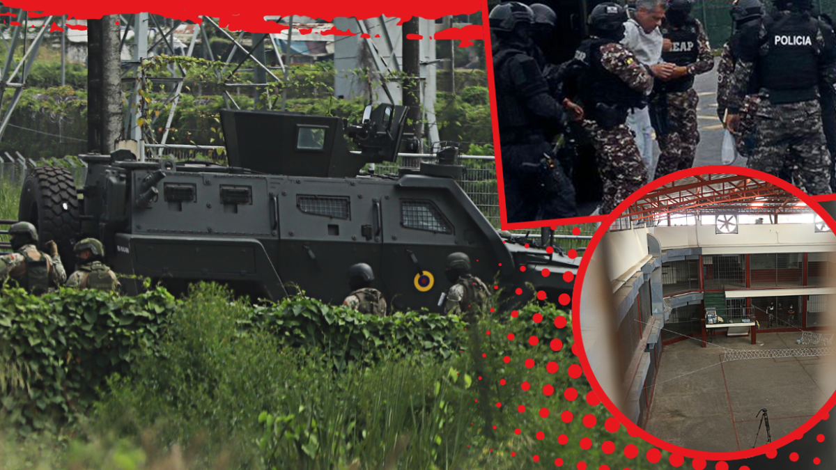 1. El carro blindado donde era trasladado el ex segundo mandatario ingresó a las 10:15 por la puerta del Centro de Privación de Libertad