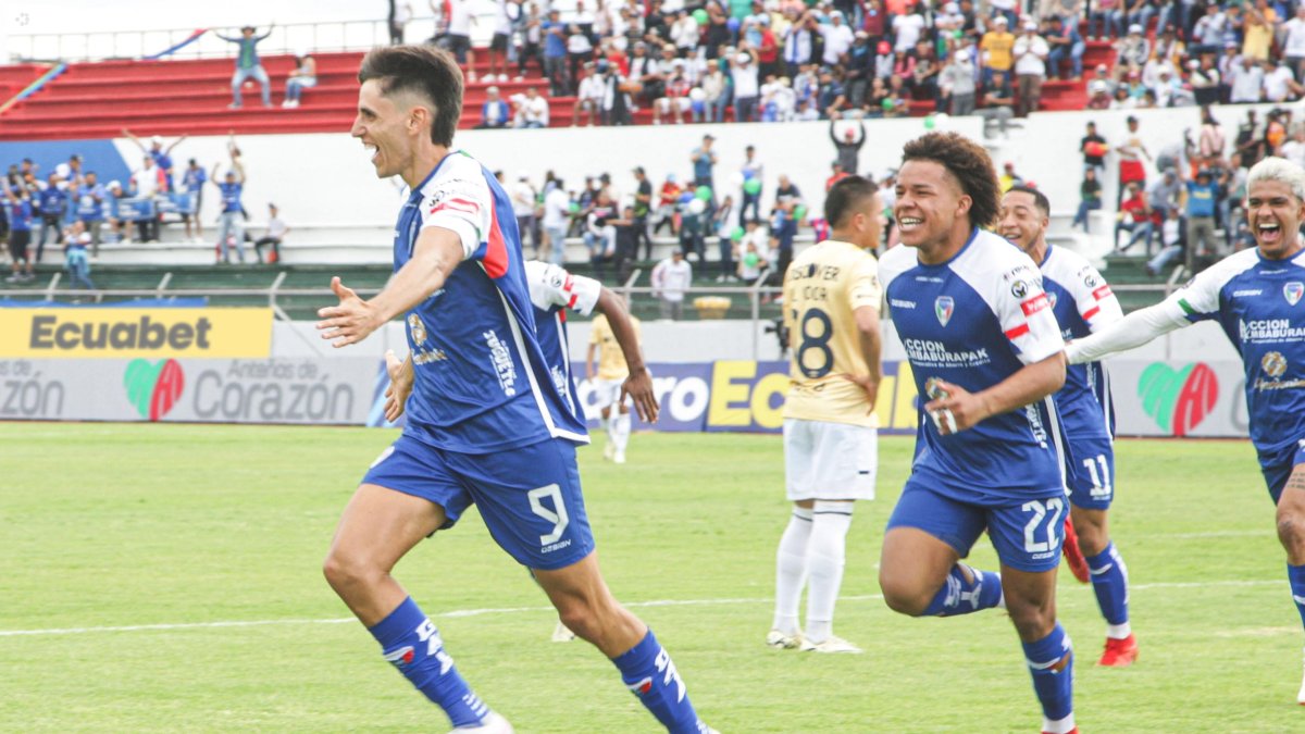 Federico Paz de Imbabura hizo el gol a los 14 segundos ante Católica.
