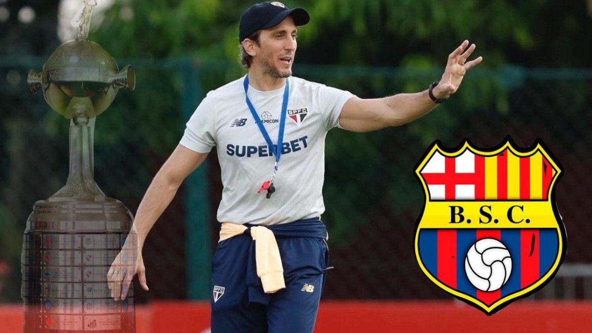 Luis Zubeldía, técnico de Sao Paulo de Brasil.