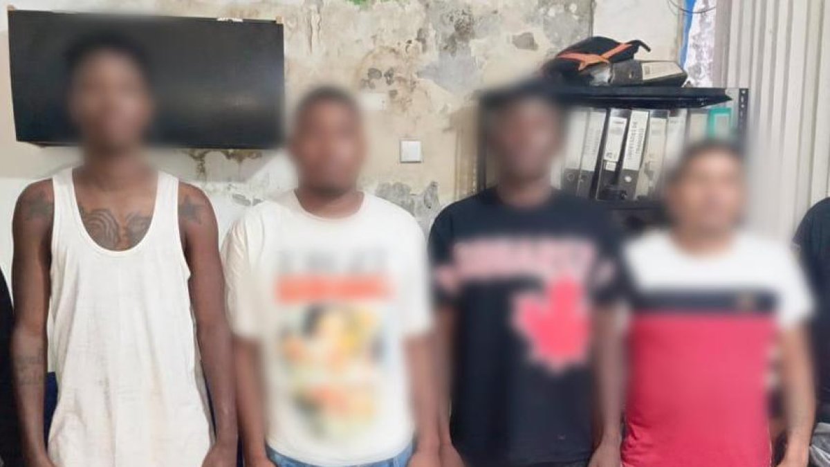 Los detenidos fueron presentados por las autoridades