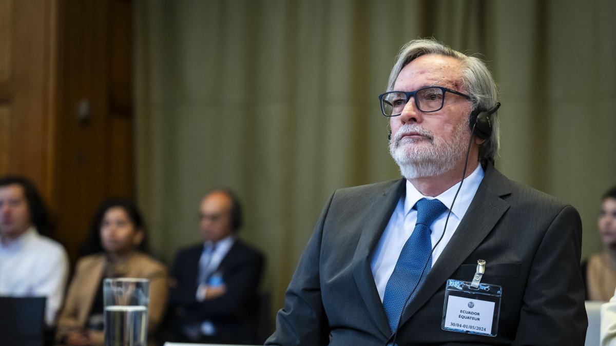 En la imagen, el representante de Ecuador, Andrés Terán Parra.