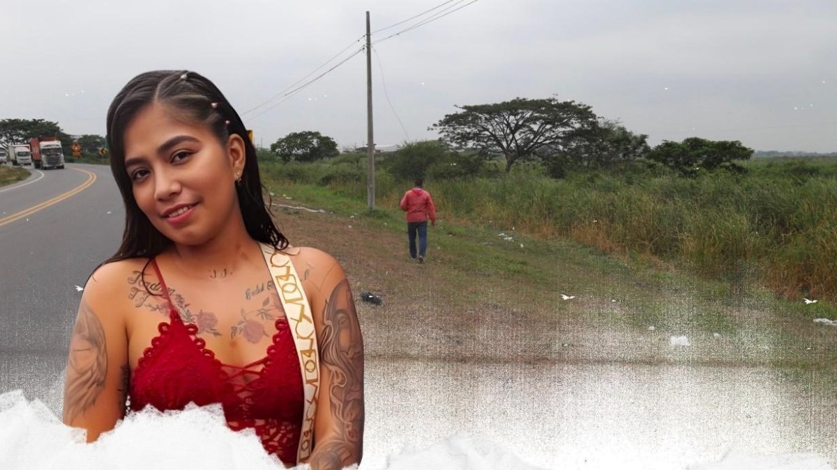 El cadáver fue hallado en este sector de Durán.