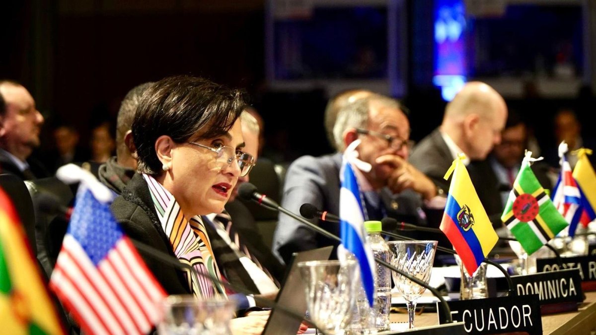 La canciller asistió a la 45ª Asamblea General de la OEA