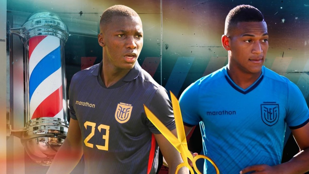 Moisés Caicedo y Carlos Gruezo tratando de tener el mismo look.