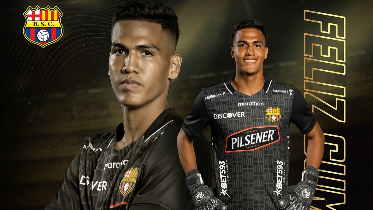 Justin Cornejo golero de Barcelona que está delicado de salud.