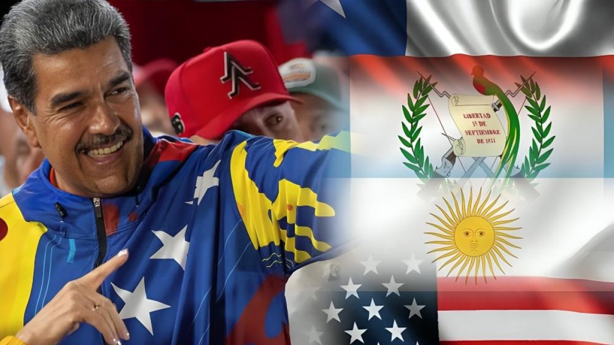 La victoria de Maduro no fue aceptada por representantes de los países en la imagen.