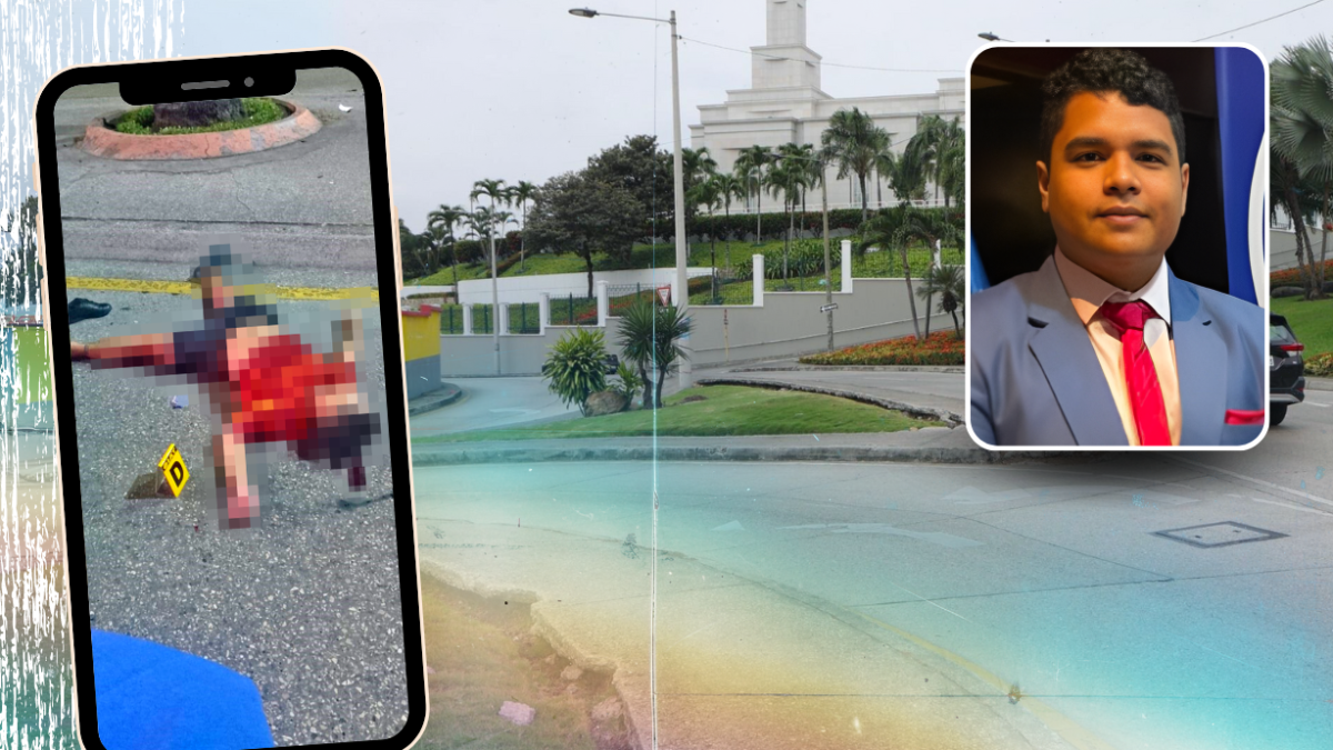 En la avenida Rodrigo Chávez, en el norte de Guayaquil, se chocó Yuliano en la noche del 6 de agosto.