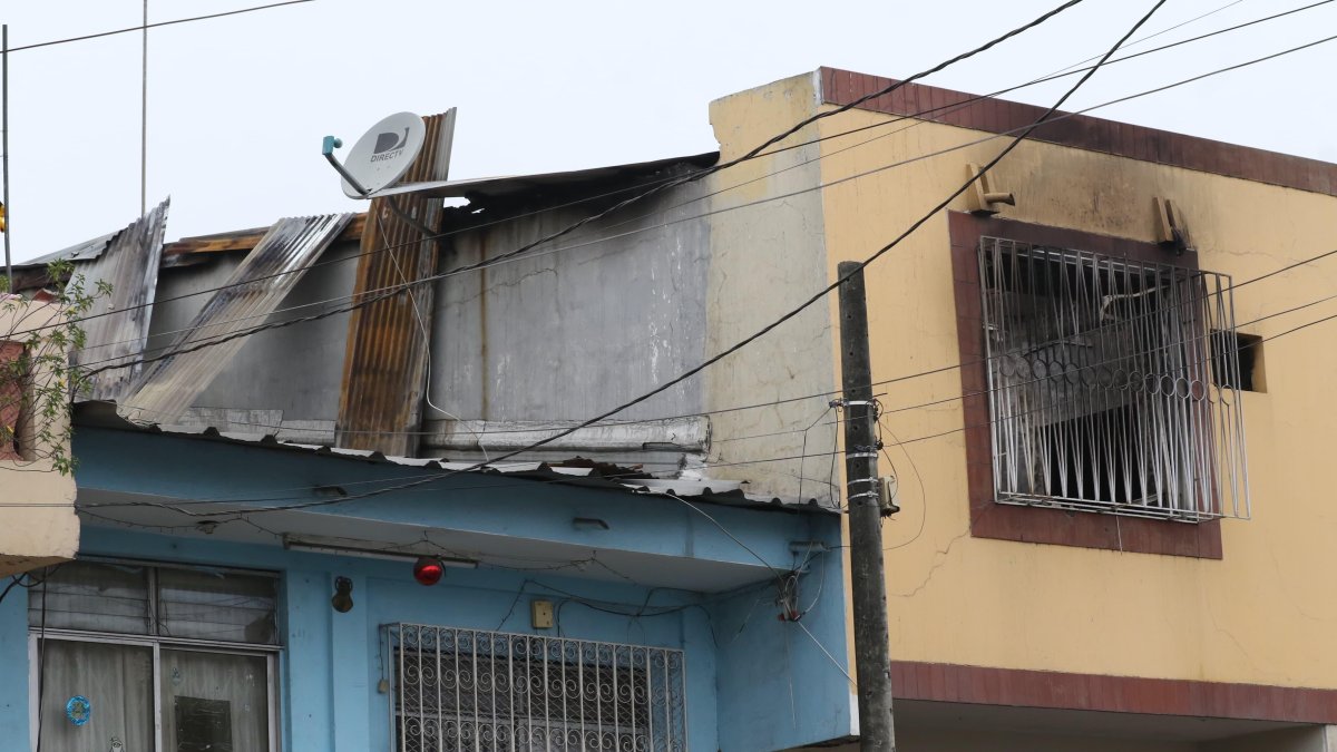 El inmueble quedó afectado a causa del incendio.