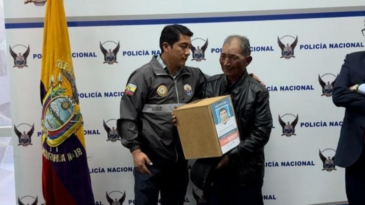 Don Ángel puede darle una sepultura digna a su hijo que despareció.