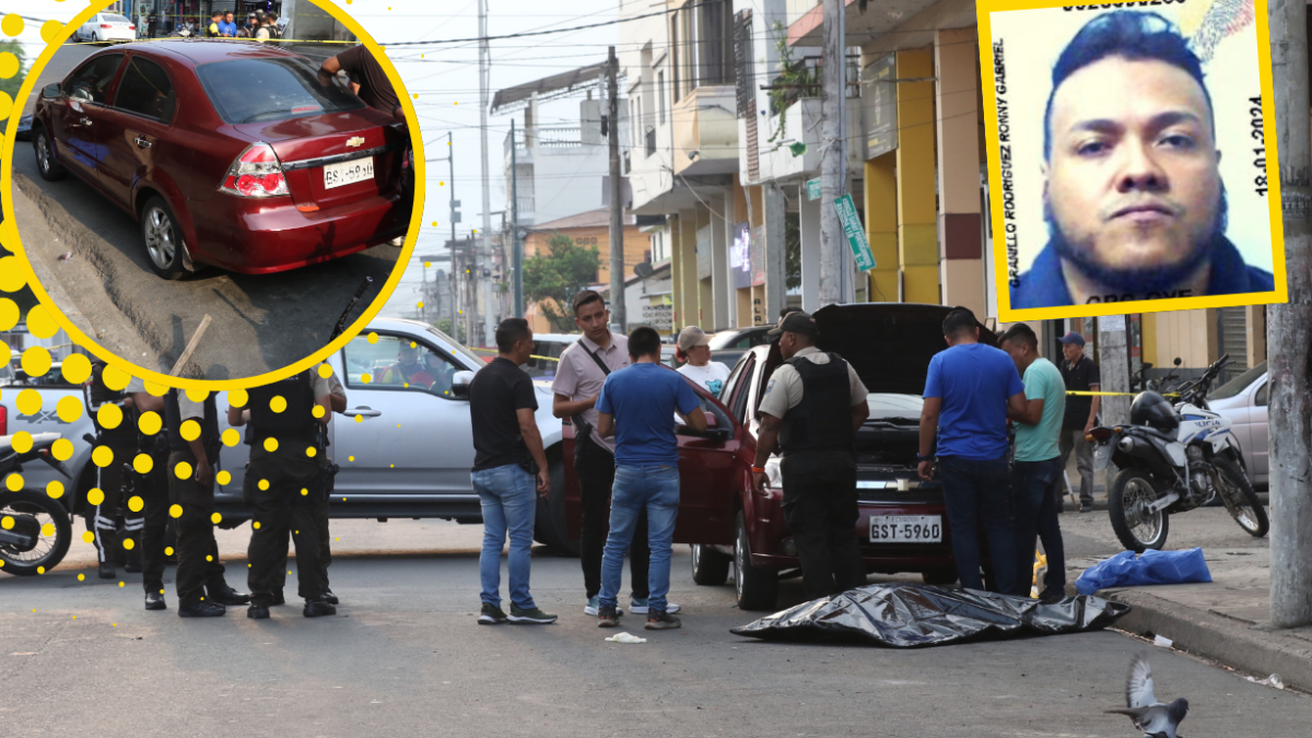 El cuerpo de Ronny Rodríguez Granizo quedó en medio de la vía. La Policía recabó indicios que serán analizados por peritos.