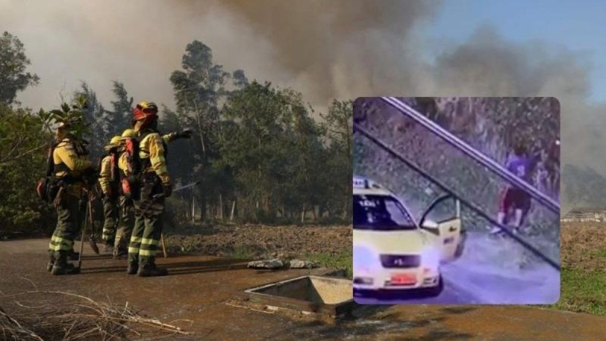 El taxista fue captado por una cámara de seguridad en el sector de La Gasca