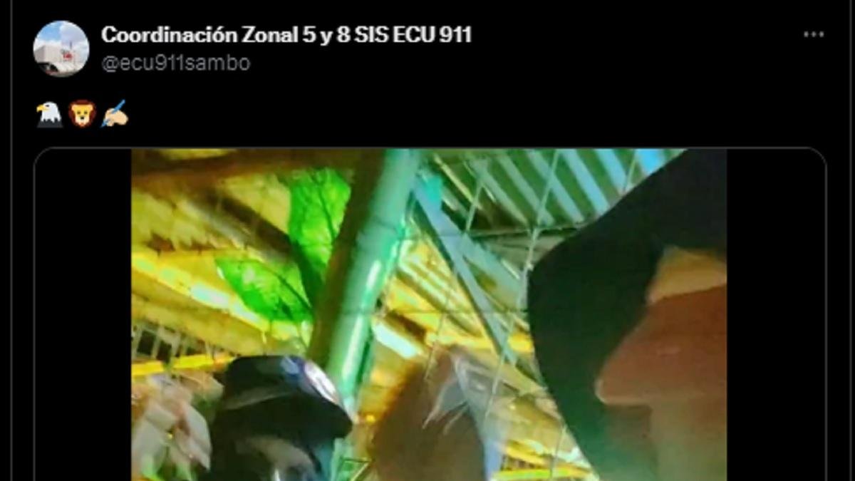 Captura de pantalla del video que fue publicado en la red social X, antes Twitter.