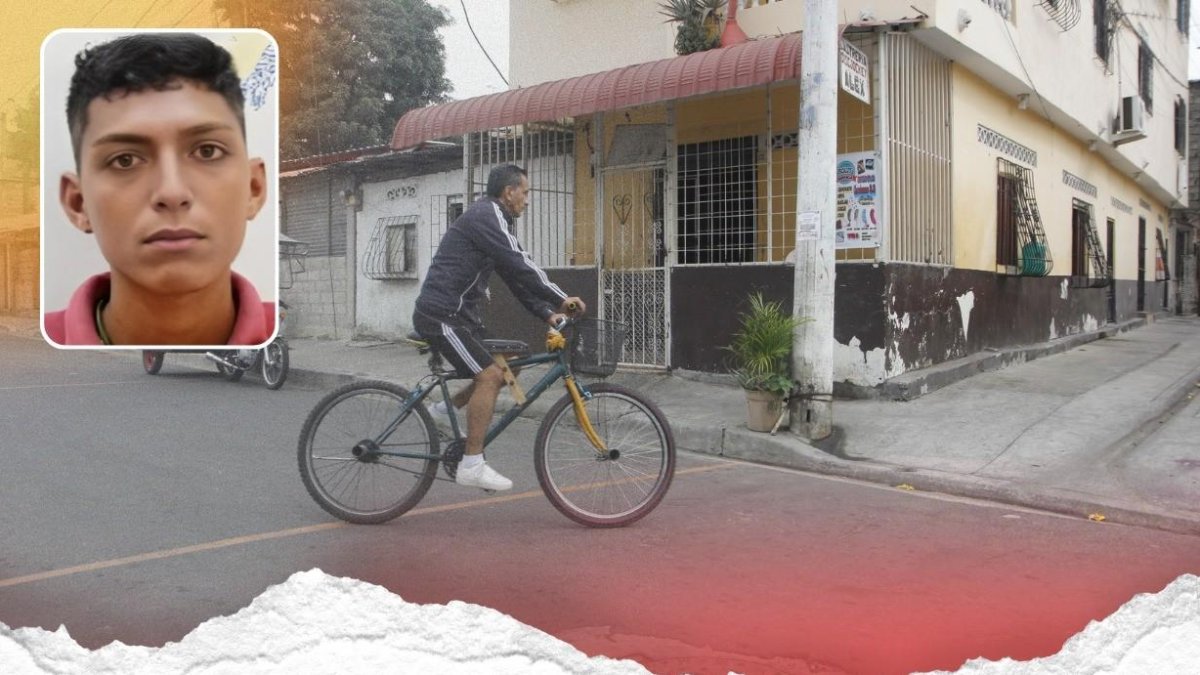Jordán Ibarra Onofre estaba conversando en el portal de esta casa cuando fue atacado a tiros.