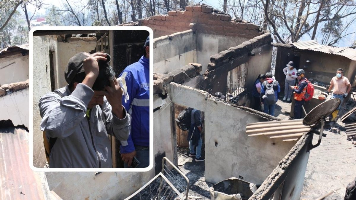 La familia Chávez quedó sin casa.