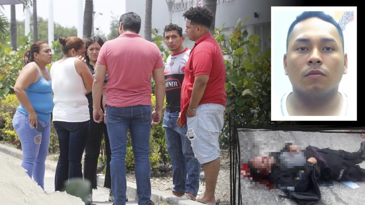 La mamá 

de Kenny Mora (blanco) lloraba desconsolada. Sus familiares le daban consuelo.