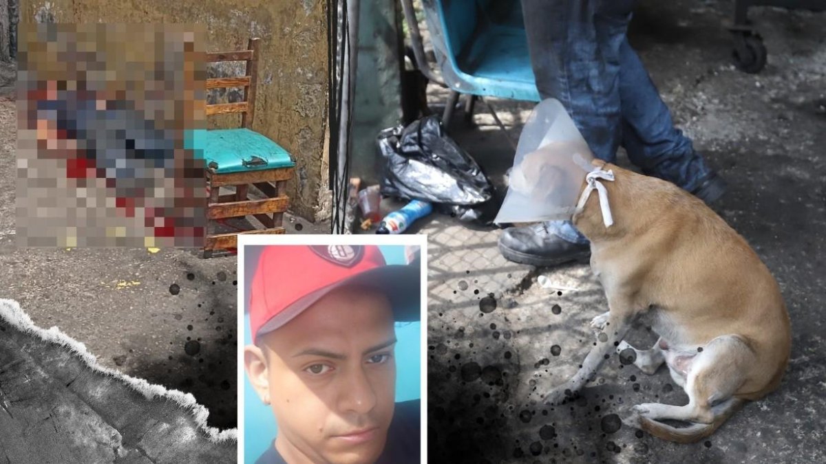 El cuerpo de José Robalino quedó tendido junto a la silla donde momentos antes conversaba con su hermano, afuera del taller mecánico.