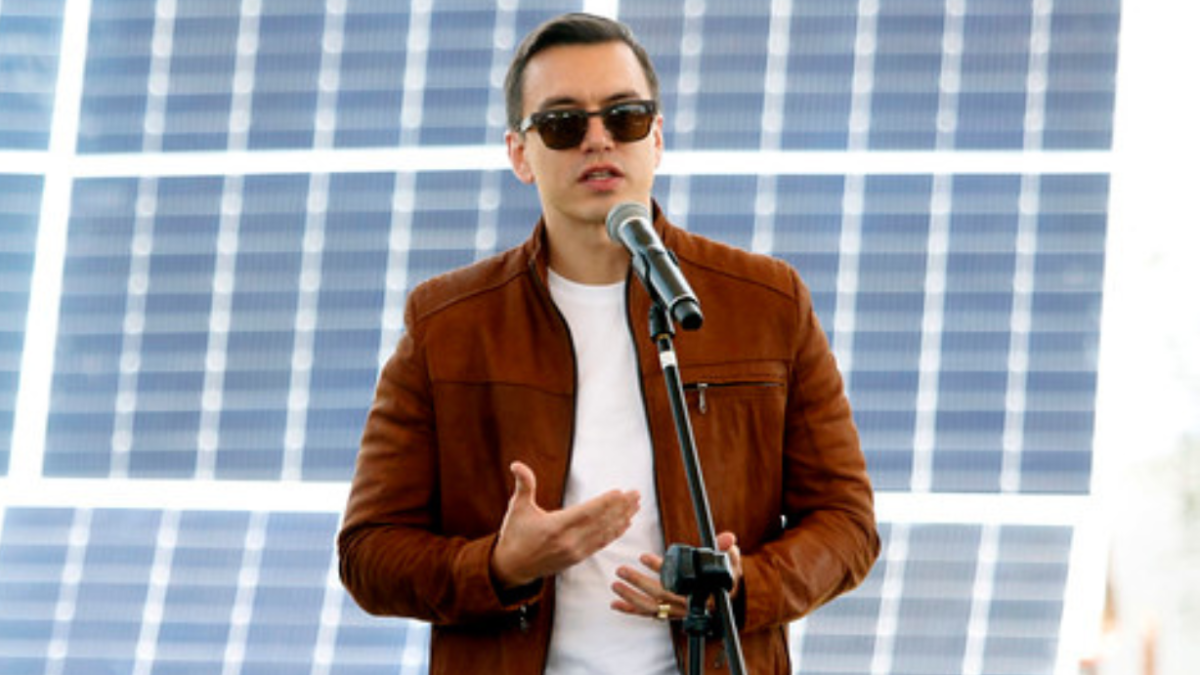 Daniel Noboa, presidente de Ecuador.