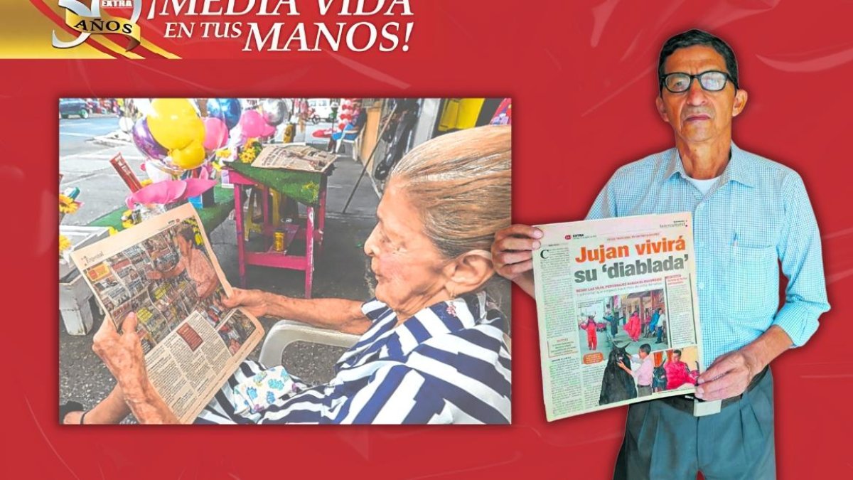 Ángela Sánchez Aguirre y Santiago Medrano han sido lectores fieles en estos 50 años de EXTRA.