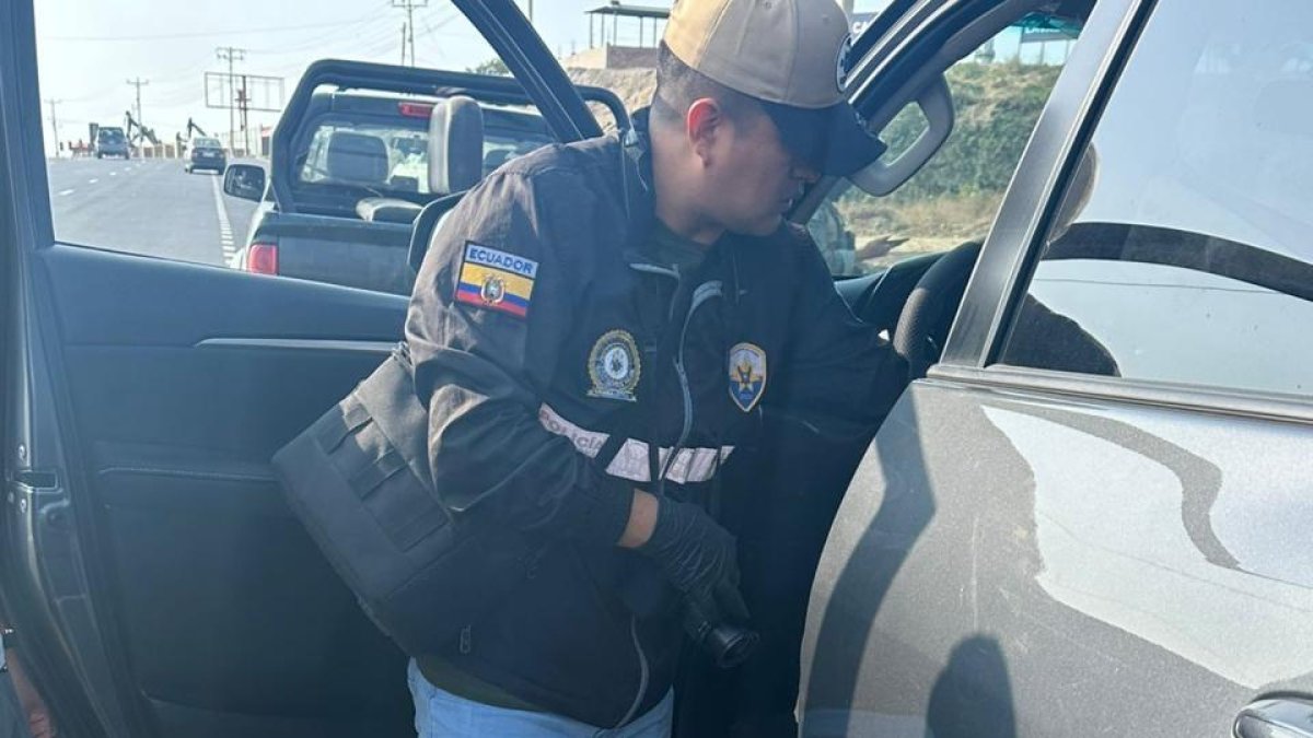 Las series del automotor presentaban inconsistencias. Policías lo revisaron.