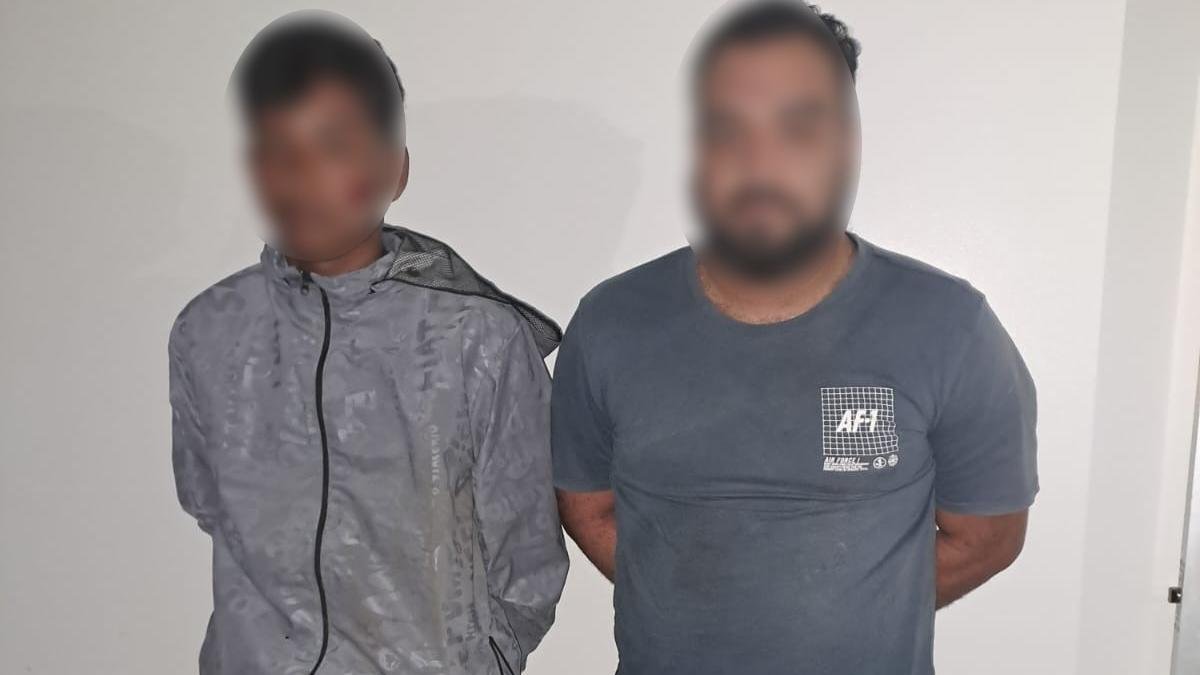 Los individuos fueron capturados durante una persecución.