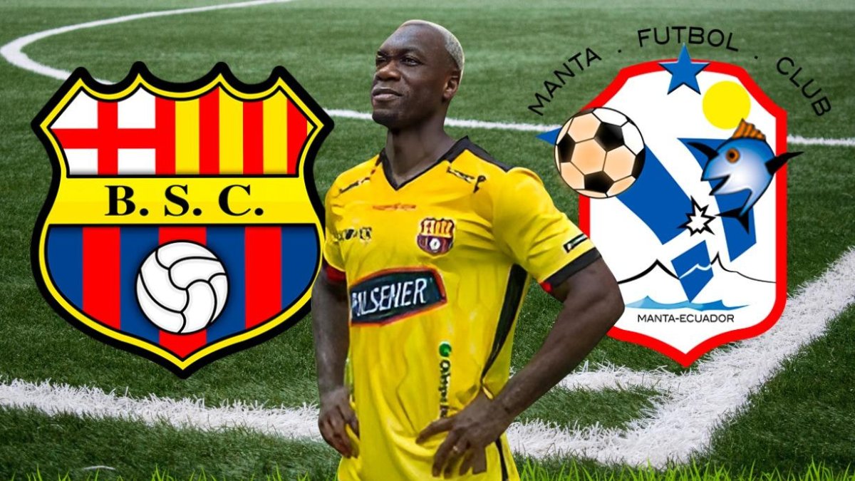 Felipe Caicedo podría debutar con Barcelona SC en el choque contra Manta.