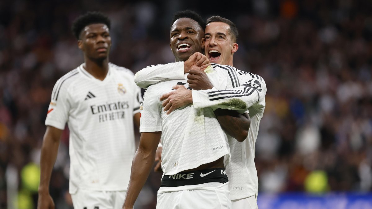 Vinícius Júnior y Kylian Mbappé marcaron los goles del triunfo de Real Madrid.