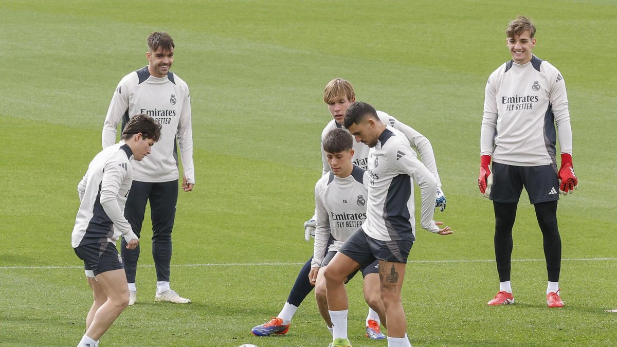 Real Madrid vs Arsenal: los Merengues se entrenaron en casa.