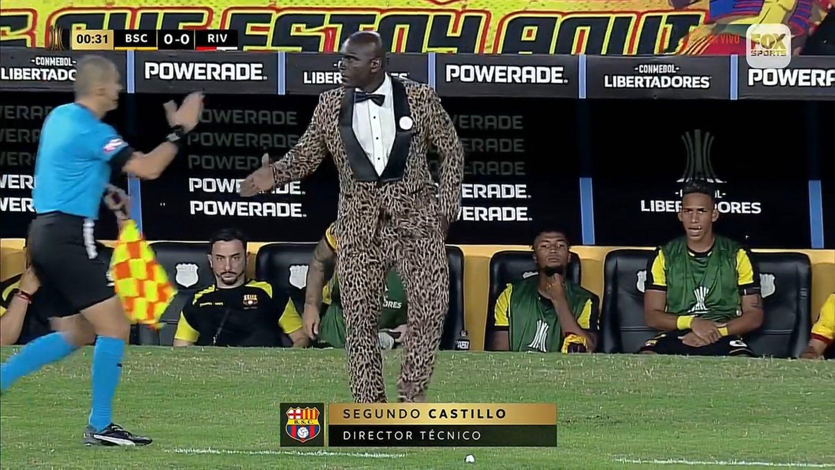 La pinta de Segundo Castillo ante River Plate.