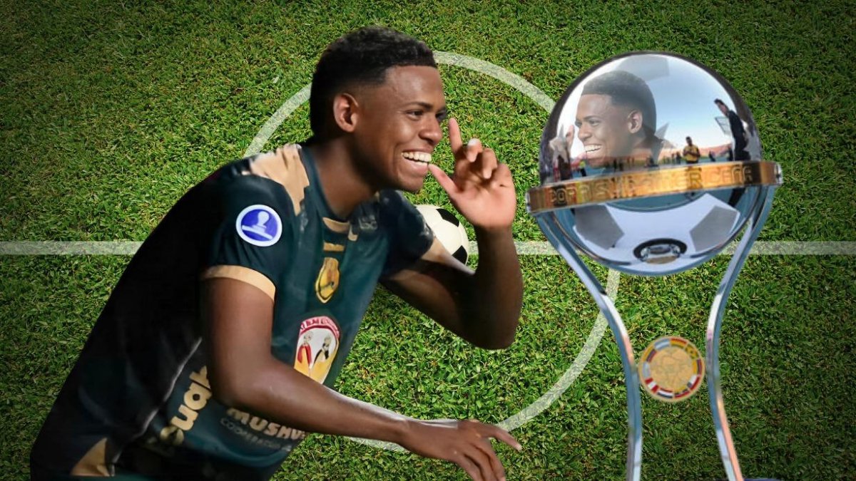 Elián Caicedo figura del Mushuc Runa en la Copa Sudamericana.