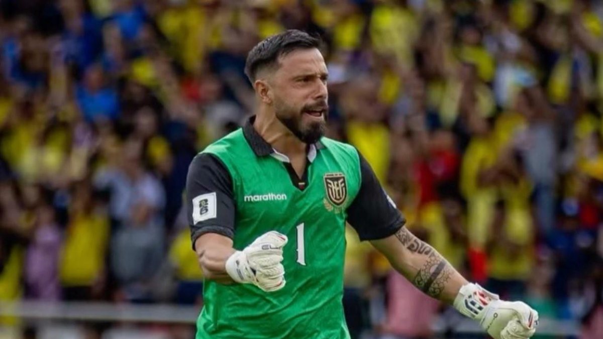 El portero Hernán Galíndez es fijo en la titularidad de la selección de Ecuador.