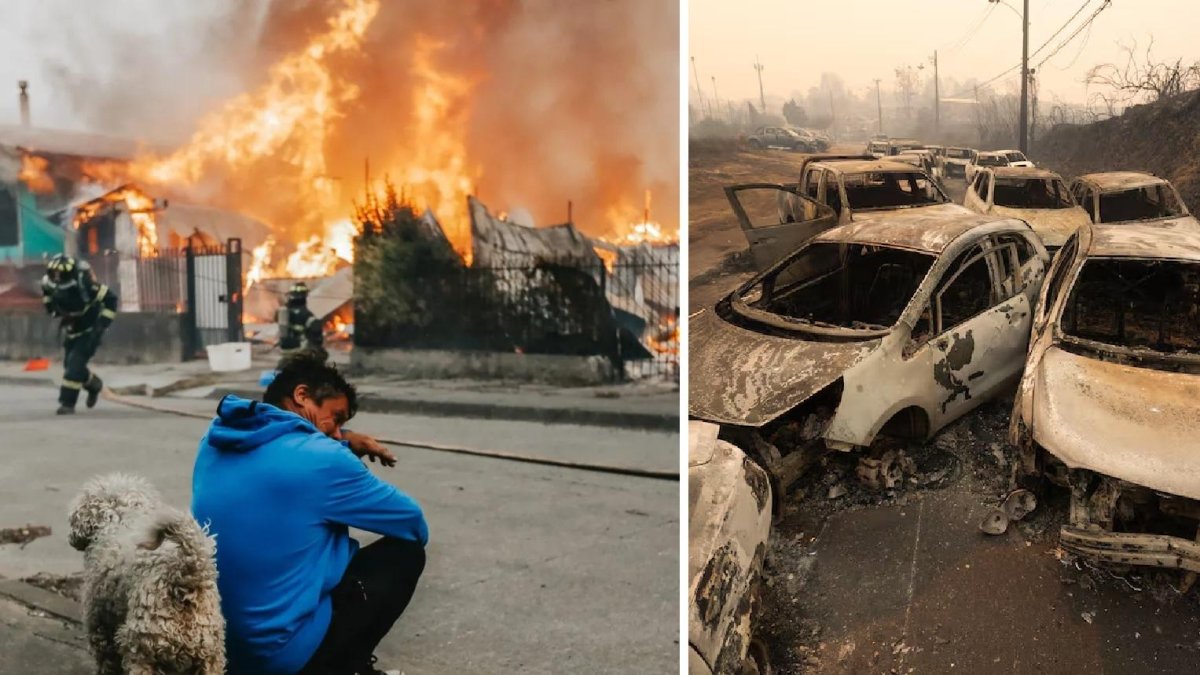 Los incendios en Chile se han extendido durante el fin de semana del 17 y 18 de enero de 2026.