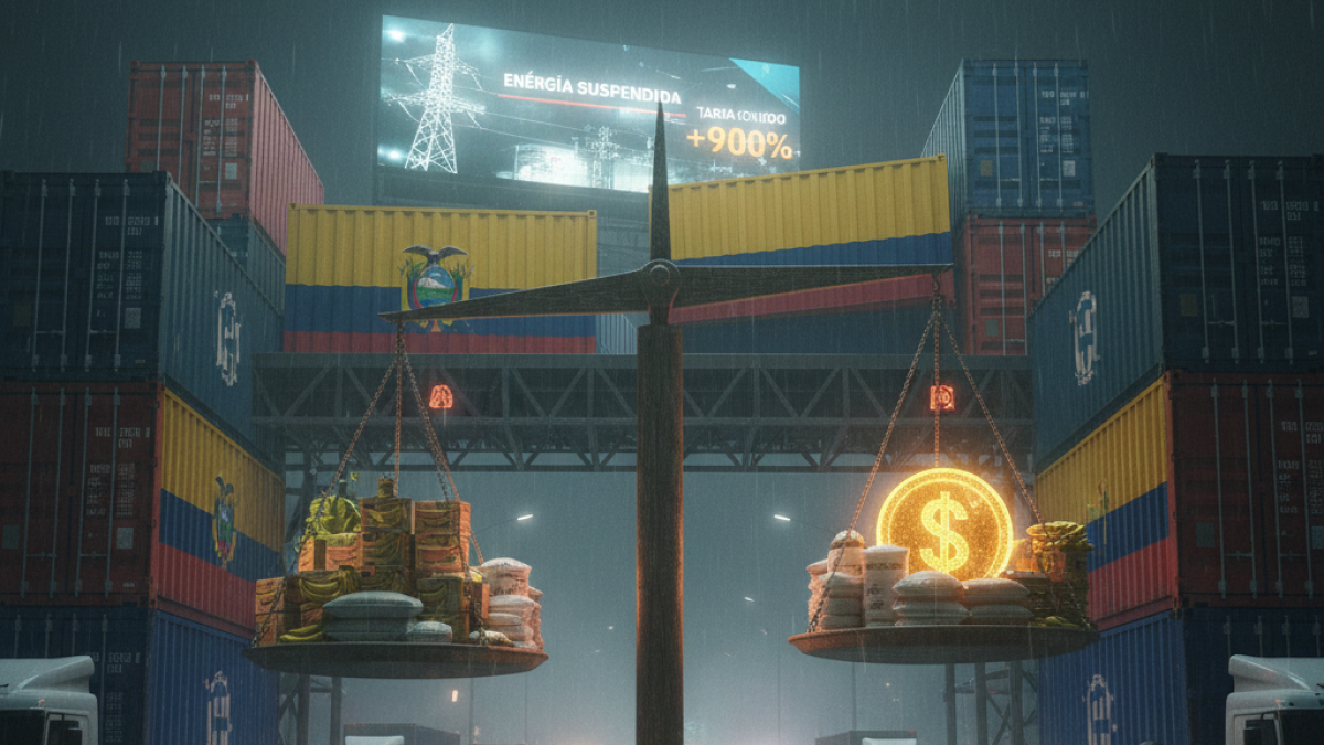 Guerra comercial entre Ecuador y Colombia por los aranceles.