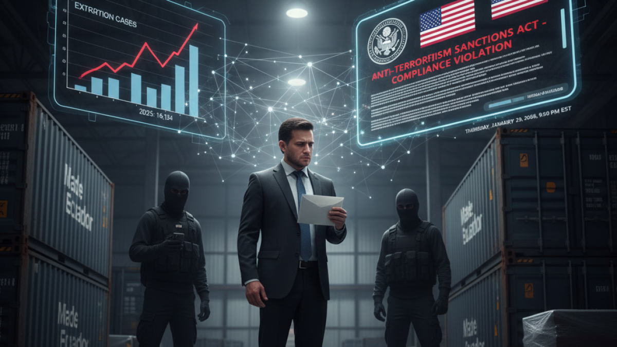 Extorsiones están como 'pan caliente' en empresas y comercios ecuatorianos.