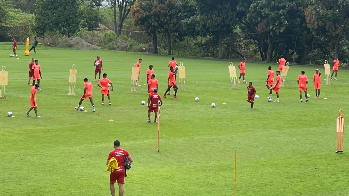 Barcelona en uno de sus entrenamientos.