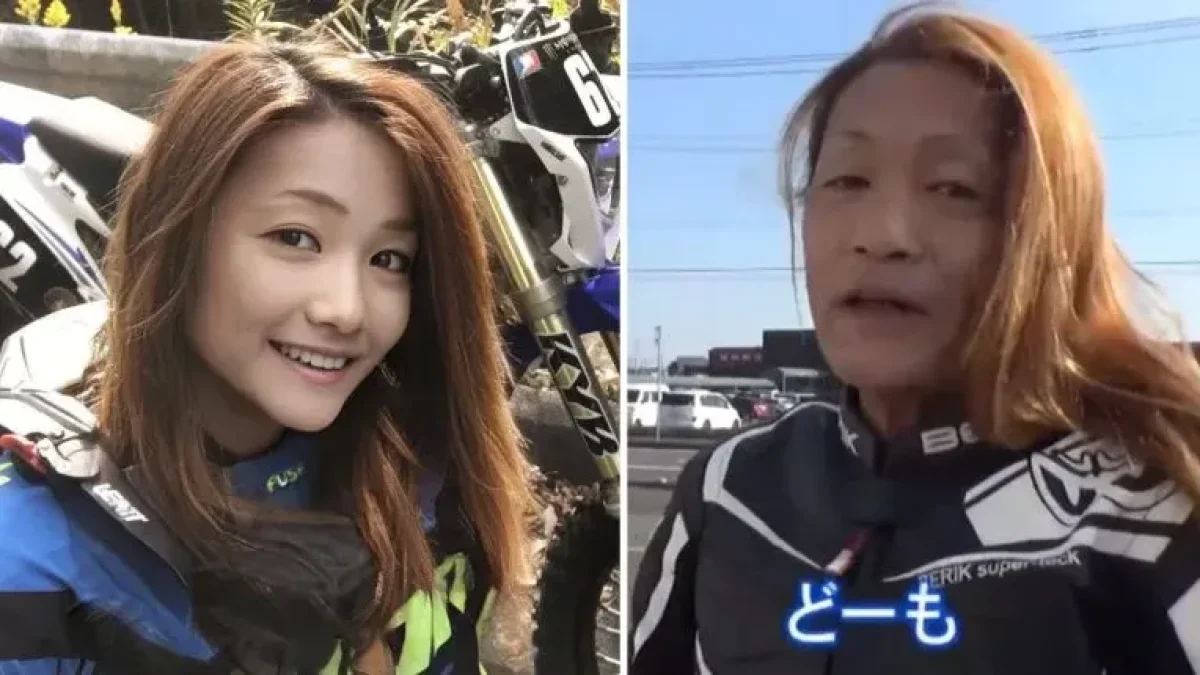 Azusagakuyuki comparativa de su rostro real