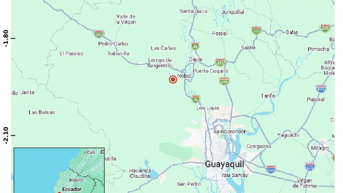 Temblor en Ecuador se registró la mañana de este jueves 12 de marzo.