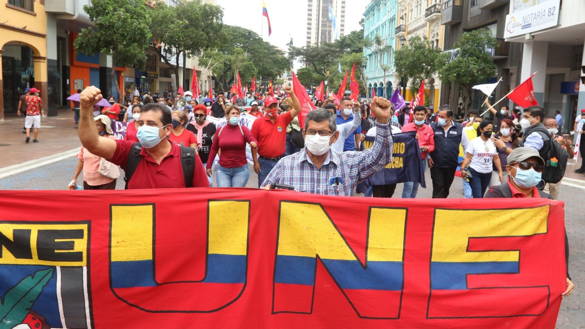 Las protestas contra reformas laborales y la inseguridad se sentirán este viernes en Guayaquil.