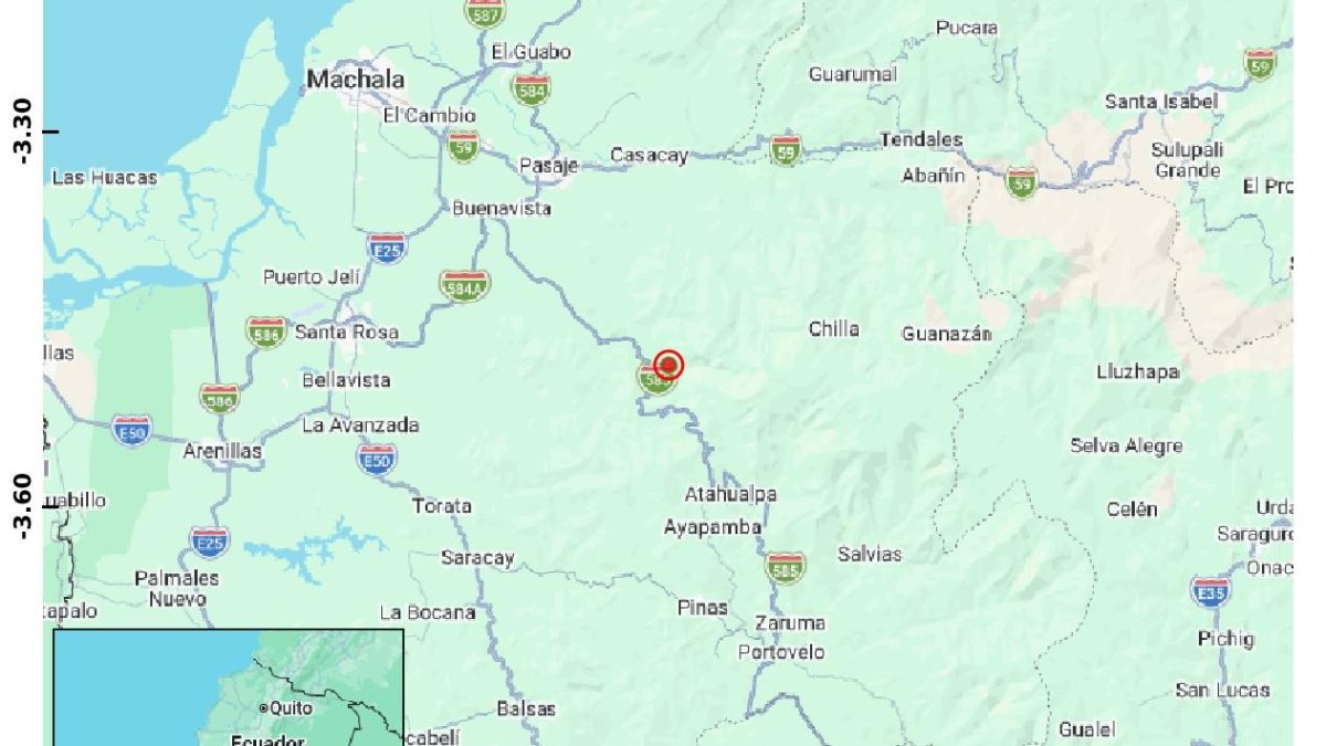 El temblor se sintió en varios sectores de la provincia de El Oro.